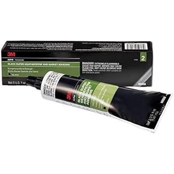 3M Black Super Weatherstrip and Gasket Adhesive, 08008, 5 fl oz