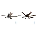 Honeywell Ceiling Fans 50690-01 Bonterra, 52 inches, Matte Black & Ceiling Fan with Remote Control, 62''; Blades, Oil Rubbed 