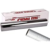 ORACAL 351 Silver Chrome Adhesive Craft Vinyl Roll Including 12" x 24" Transfer Paper Roll (12" x 6ft)