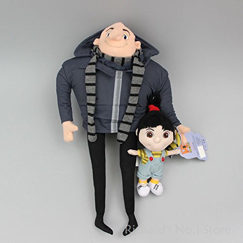 Amazon Com 2 Pcs Set Despicable Me Minions Girl Agnes Minion Papa Gru Soft Plush Toys Stuffed Animal Doll Kids Christmas Gift Toy Baby