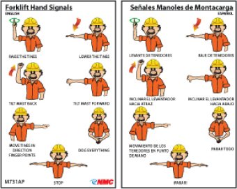 Universal Vehicle Spotter Hand Signals