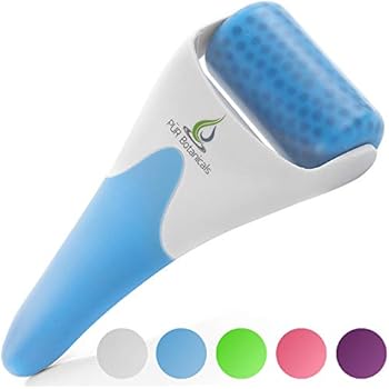 Ice Roller Face Massager - Therapeutic Cooling to Naturally Tone & Tighten | Brighten Complexion and Reduce Wrinkles, Redness, Under Eye Puffiness | Facial Cool Ice Rollers for Migraine + Pain Relief