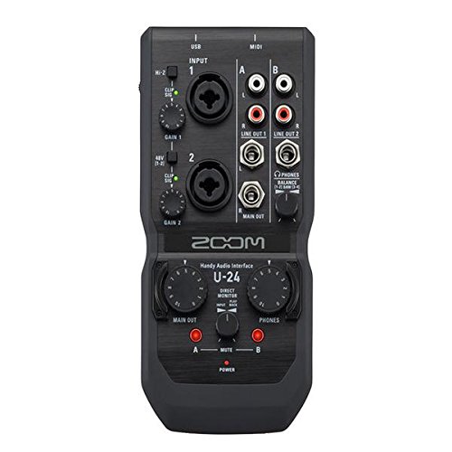 Zoom U-24 Handy Audio Interface - Black