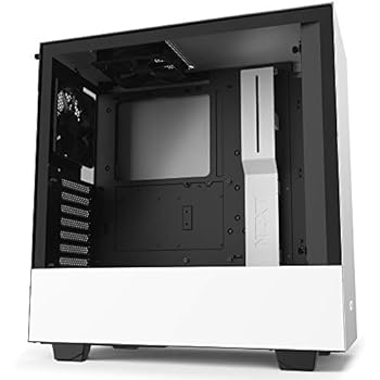 NZXT H510 - Compact Atx Mid-Tower PC Gaming Case - Front I/O USB Type-C Port - Tempered Glass Side Panel - Cable Management System - Water-Cooling Ready - Steel Construction - White/Black