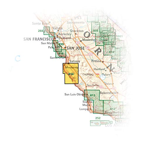 Big Sur, Ventana Wilderness Map [Los Padres National Forest] (National ...