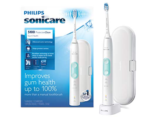 Philips Sonicare ProtectiveClean 5100 Electric Rechargeable Toothbrush, Gum Health, White