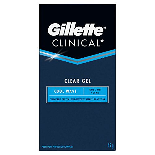 Gillette Clinical Strength Antiperspirant Deodorant for Men, Cool Wave Scent, 2.6 oz