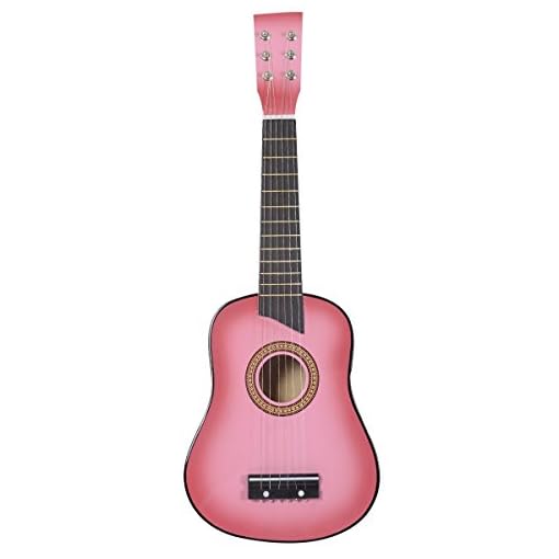 Pink Guitar For Kids 25" Acoustic Beginners - Image 3