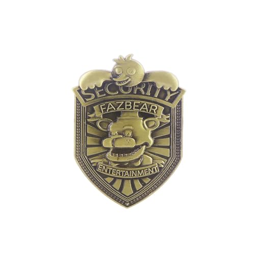 FNAF Security Guard Badge - Freddy Fazbear's Night Guard Pin - FNAF ...