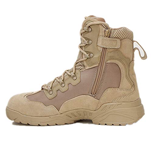 Buy ESDY Leather Desert Combat Boots Mens US Army Shoes, Sand, US 10 Online  at desertcartTurkey