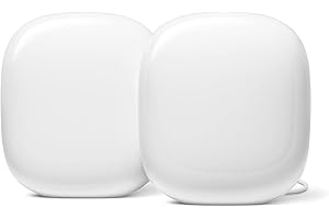 Google Nest WiFi Pro - Wi-Fi 6E - Reliable Home Wi-Fi System with Fast Speed and Whole Home Coverage - Mesh Router - 2 Pack -