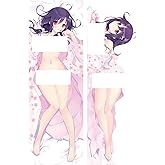 DFISSZKOIF Anime Girlfriend Hugging Body Pillow Case, 20" X 59" Double-Sided Cushion Cover for Anime Fans Peach Skin Anime Bo