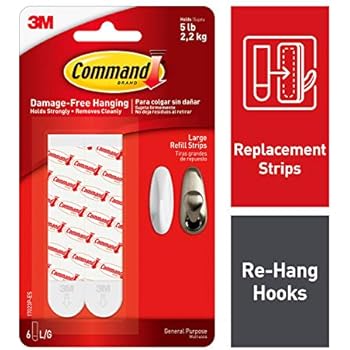 Command Refill Strips, Re-Hang Indoor Hooks (17023P-ES)