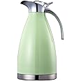 Bonnoces 68 Oz Stainless Steel Thermal Carafe - Double Walled Vacuum Insulated Thermos/Carafe with Lid - Coffee/Tea Carafe He