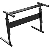 KONIX Adjustable Keyboard Stand, Z Shape Adjustable Height Electric Piano Stand for 61 or 54 Keys - PS02