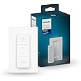 Philips Hue Smart Dimmer Switch with Remote, White - 1 Pack - Turns Hue Lights On, Off, Dims or Brightens - Requires Hue Brid