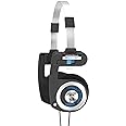 Koss Porta Pro Classic On-Ear Headphones, Retro Style, 3.5mm Wired Plug, Durable, Black/Silver