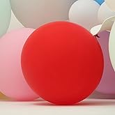 TABLECLOTHSFACTORY 2 Pack 32" Extra Large Pastel Red Round Latex Balloons Air Helium Balloons Party Balloons