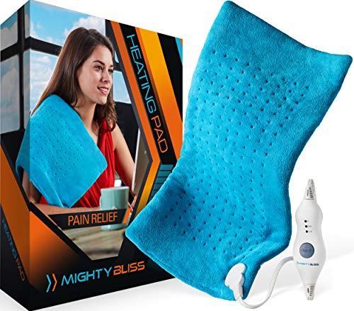 MIGHTY BLISS™ Large Electric Heating Pad for Back Pain and Cramps Relief -Extra Large [12