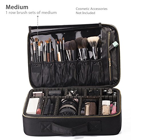 20-ROWNYEON Portable Makeup Bag EVA Professional Makeup Artist Bag Makeup Train Case Makeup Organizer Bag (Medium 2)