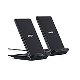 Anker 2-Pack 313 Wireless Charging Stand, Qi-Certified for iPhone 16/15/14/13 Series, 10W Fast Charging for Galaxy S23/S22/S2