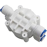 Wantane-4 Way Port Auto Shut Off Valve 1/4" Automatic Shut-Off Valve Water Systems 1/4" Automatic Shut Off Valve For RO rever