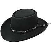 Stetson Dice - Wool Gambler Hat (7) Black