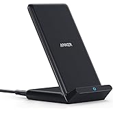 Anker 313 Wireless Charging Stand, Qi-Certified for iPhone 16/16 Pro/16 Pro Max/15/14/13, 10W Fast Charging for Galaxy S23/S2