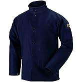 Black Stallion FN9-30C 30" 9oz. Navy FR Cotton Welding Jacket