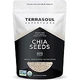 Terrasoul Superfoods Organic White Chia Seeds, 16 Oz - Omega Fats | Fiber | Plant Protein…