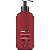 ATTITUDE Liquid Hand Soap, EWG Verified, Plant and Mineral-Based, Vegan Personal Care Products, Apple & Spices, 16 Fl Oz