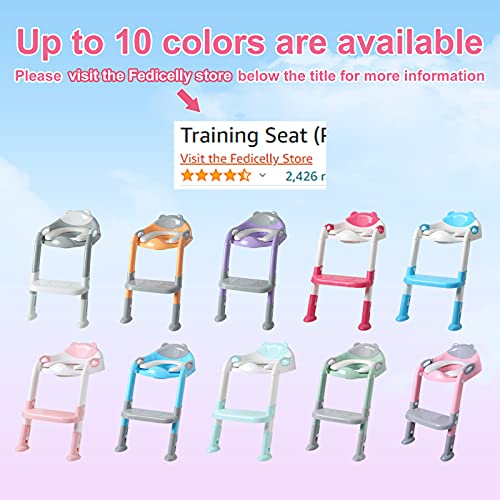 Fedicelly Potty Training Seat Ladder Girls,Toddlers Potty Seat Toilet ...