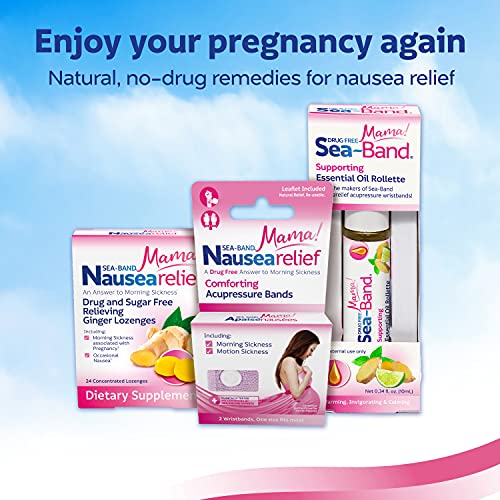 Sea-Band Mama! Nausea Relief Pregnancy Kit with Anti-Nausea Acupressure ...