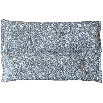 Ultra Premium Herbal Heating Pad - Microwavable - Hot Cold Therapy - Certified Organic Herbs, Organic Flaxseed & Cherry Pit Filler - Medium (Grey)