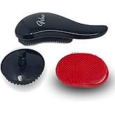 G.B.S Wave Detangling Brush Set for Curly Hair, Thick, Straight & Natural Hair - Gentle Detangler Hair Brush for Women, Kids 