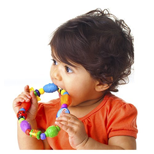 Nuby Bug A Loop Teether Beed, Colors May Vary