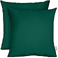 RSH DECOR: Sunbrella Square Throw Pillows Set of 2 | 17" x 17" | Water and Fade-Resistant Performance Fabric | Outdoor Pillow