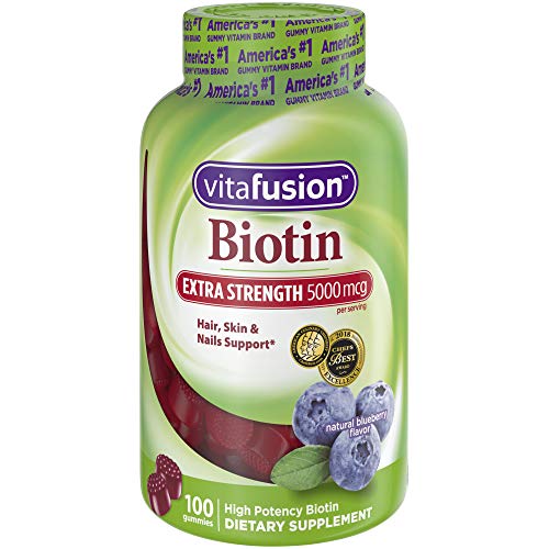 Vitafusion Extra Strength Biotin Gummy Vitamins, 100 ct (Packaging May Vary)