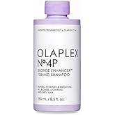 Olaplex No. 4P Blonde Enhancer Purple Toning Shampoo, Repairs, Hydrates, & Brightens All Blonde, Lightened, & Grey Hair, 8.5 