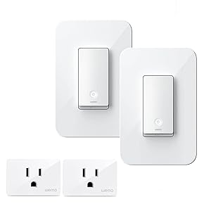 2-Pack Wemo Smart Home Starter Kit Smart Plug and Switch