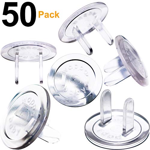 Clear Outlet Covers (32 Pack) Baby Safety Outlet Plug Covers – Durable & Steady – Child Proof Your Outlets Easily