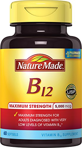 Nature Made Max Strength: Vitamin B12 5000 mcg Softgels 60 Count