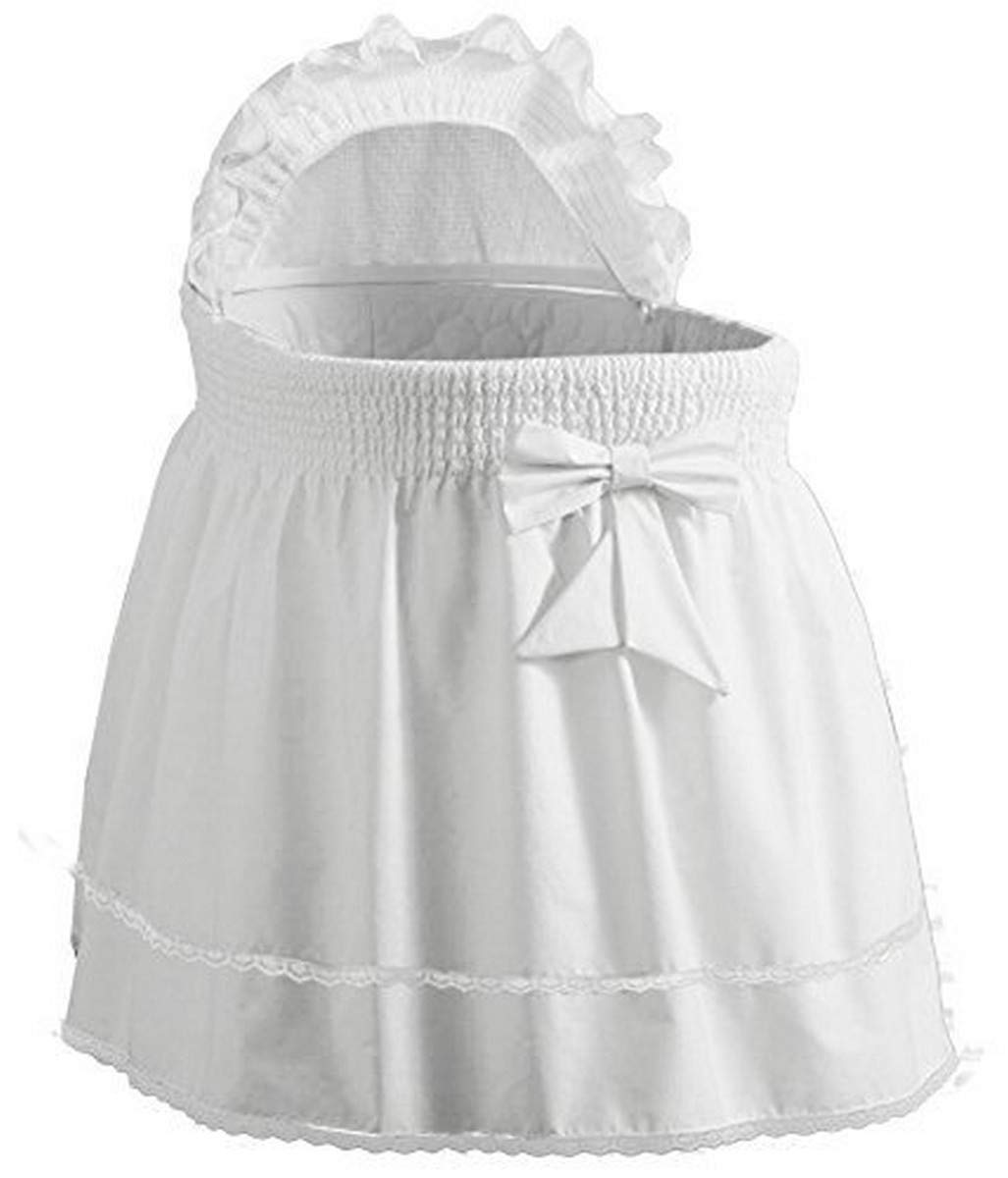 Photo 1 of Baby Doll Bedding Neutral Sea Shell Bassinet Liner for boy and Girl, Ecru