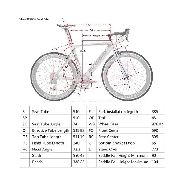 Eurobike Road Bike XC7000 14 Speed Bike Light Aluminum Frame 700C ...