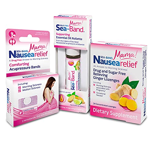 Sea-Band Mama! Nausea Relief Pregnancy Kit with Anti-Nausea Acupressure ...