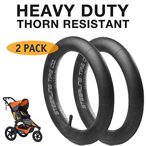 16 x 1.75 Stroller Tire HEAVY DUTY Thorn Resistant Inner Tube for All BOB Revolution Strollers, Sport Utility, Ironman…