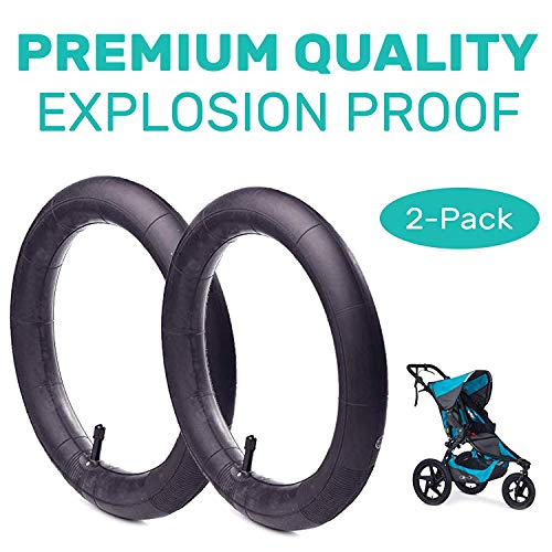 16” x 1.5/1.75/1.95/2.125 Back Wheel Replacement Inner Tubes (2-Pack) Compatible with Graco Click/Go Jogging/BoB…