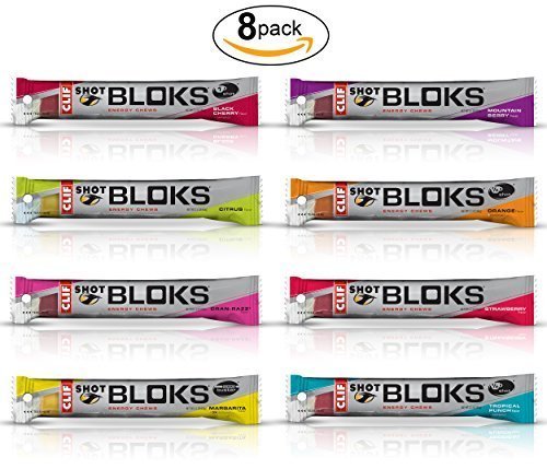 CLIF BAR - BLOKS Energy Chews 8 Flavor Variety Pack, 33 Calories Per Cube, Easy-To-Digest, Energy Boost, Fast Fuel, Vegan-Friendly, Non-GMO (2.12 Ounce Per Pack, 8 Count)