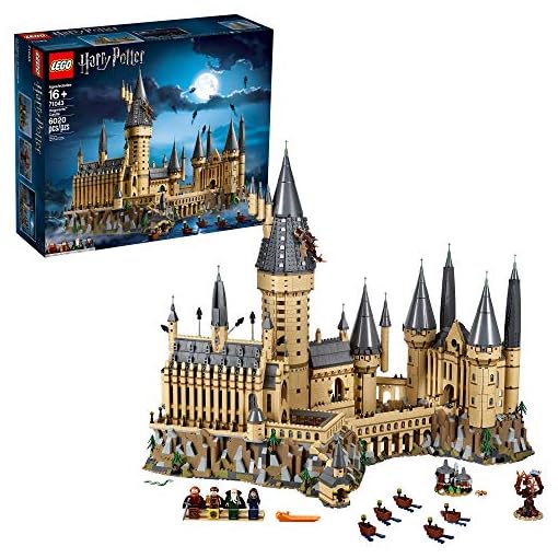 LEGO Harry Potter Hogwarts Castle 71043 Building Set - Model Kit with Minifigures, Featuring Wand, Boats, and Spider Figure, Gryffindor and Hufflepuff Accessories, Collectible for Adults and Teens