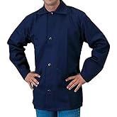 30" Blue 9 Ounce Westex® Proban® FR7A® Cotton Flame Retardant Jacket With Snap Front Closure